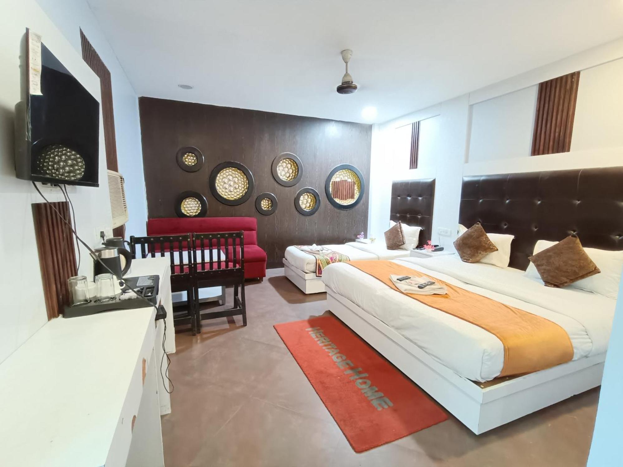 Hotel Heritage Home Walking 1 Minuit From R K Ashram Metro Station 新德里 外观 照片